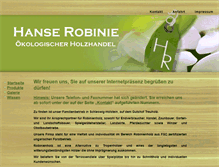Tablet Screenshot of hanse-robinie.de